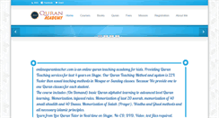 Desktop Screenshot of onlinequranteacher.com